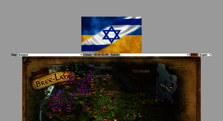 Access dynmap.ruslotro.com. Lord of the Rings Online - Dynamic Map