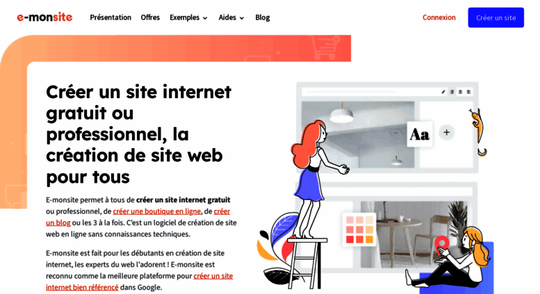 Access E Monsite Com Creer Un Site Gratuit Sur Internet Creation De Site Web