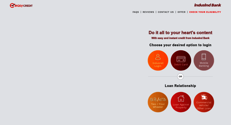 Access Easycredit Indusind Com Easy Credit