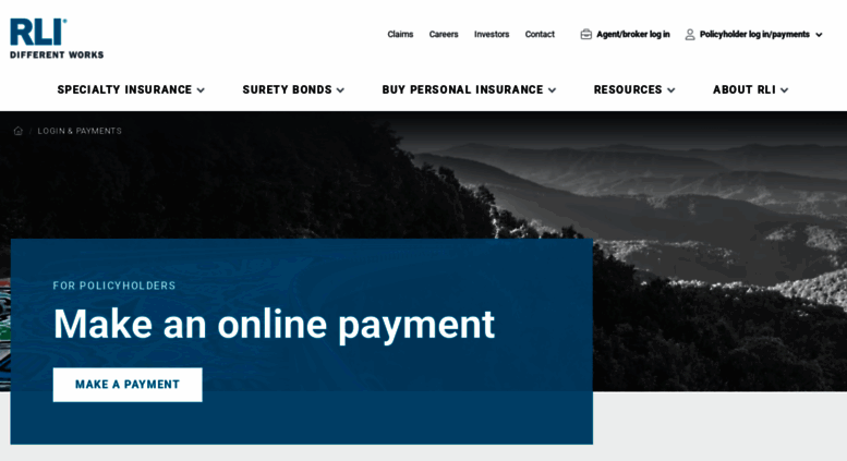 Access easypay.rlicorp.com. RLI EasyPay - Login
