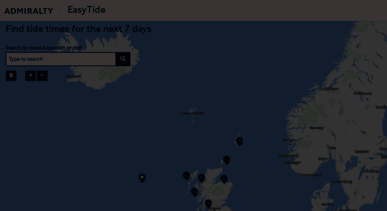 Access Easytide ukho gov uk EasyTide On line Tidal Predictions From 