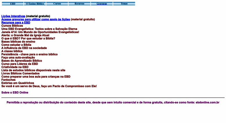 Access Ebdonline Com Br Ebd Escola Biblica Dominical Dinamica