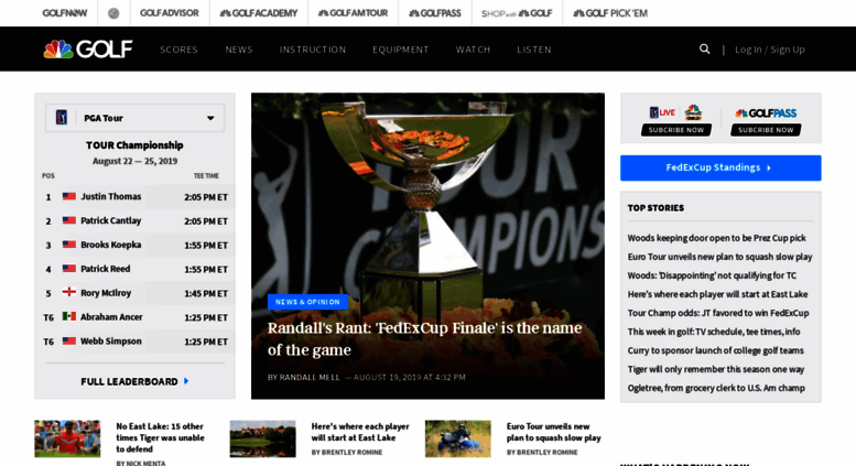Access Edit Golfchannel Com Golf News Tournaments Tours