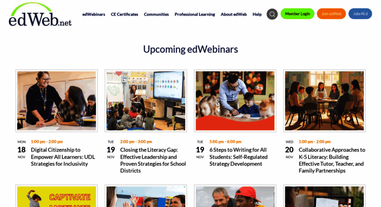 Access Edweb.net. EdWeb: A Professional Online Community For Educators