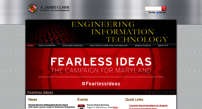 Access Eit Umd Edu Engineering Information Technology