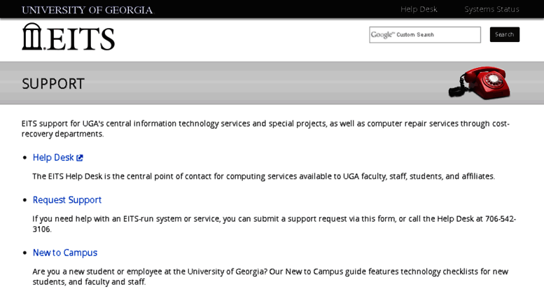 Access Eitscontent Uga Edu Support Eits
