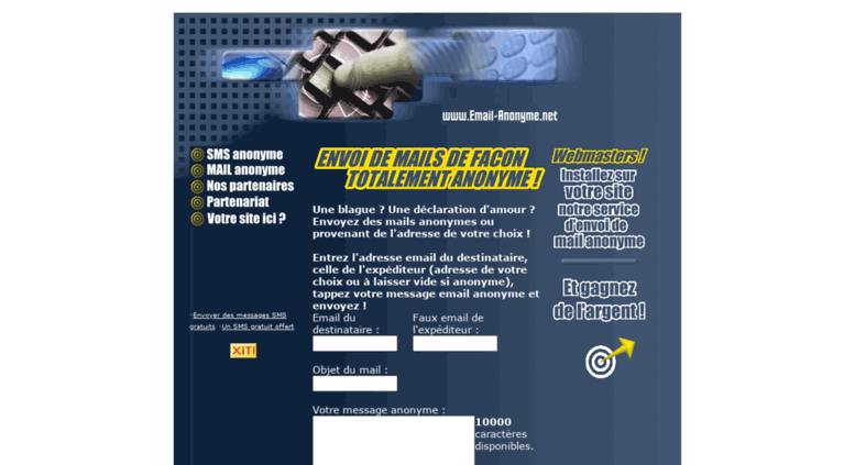 Anonyme email provider