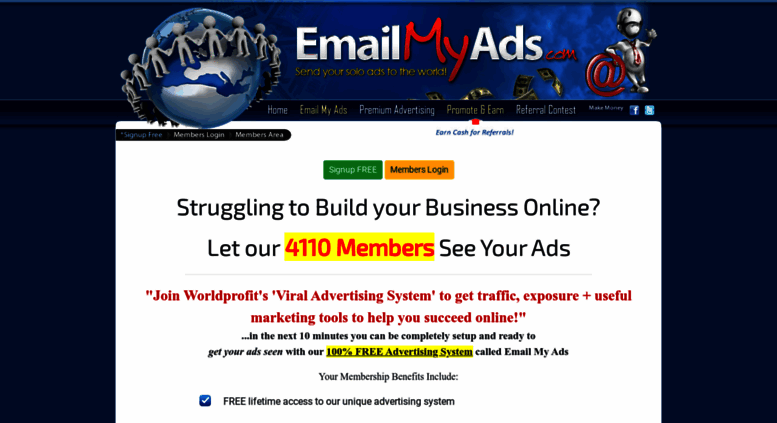 Access Emailmyads Com Emailmyads Com Free Text Ad Exchange