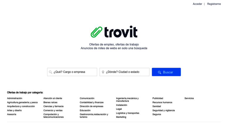 Access Empleo Trovit Com Mx Ofertas De Empleo Ofertas De Trabajo