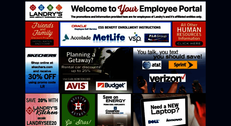 landry's employee portal