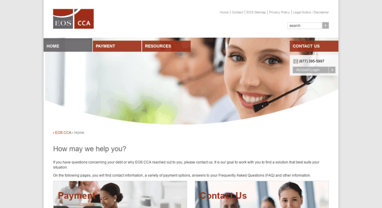 access eos cca com eos cca official site debt collection services eoscca