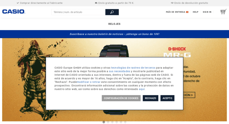 casio shop eu