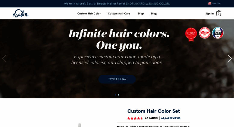 Access esalon.com. Custom Home Hair Color, Delivered to You ...