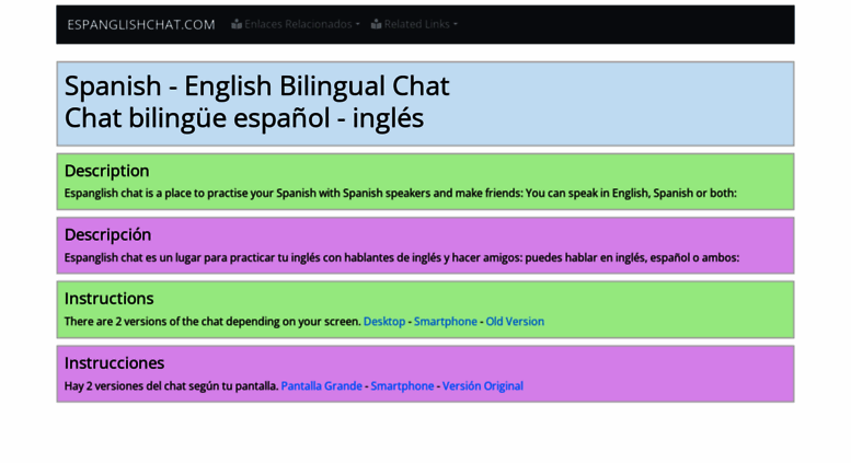 Access Espanglishchat Com Espanglishchat Com Bilingual