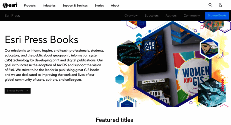 Access esripress.esri.com. Esri Press | GIS Books & Tutorials - Buy Sns-Brigh10