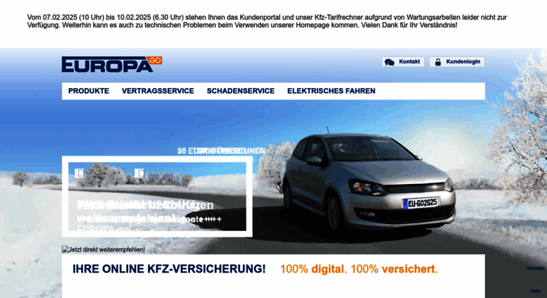 Access Europa Go De Kfz Versicherung Online Und Gunstig Jetzt Berechnen Europa Go