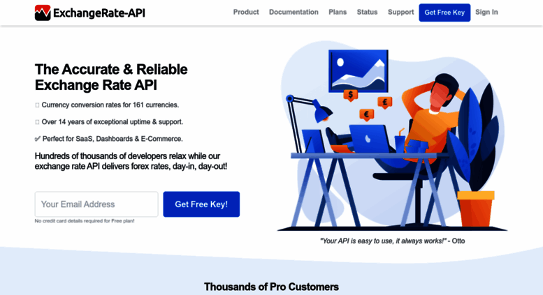 Access Exchangerate Api The Reliable Exchangerate Api Screenshot