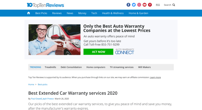 Access extended-car-warranty-services-review.toptenreviews.com. Best ... - ExtenDeD Car Warranty Services Review.toptenreviews.com