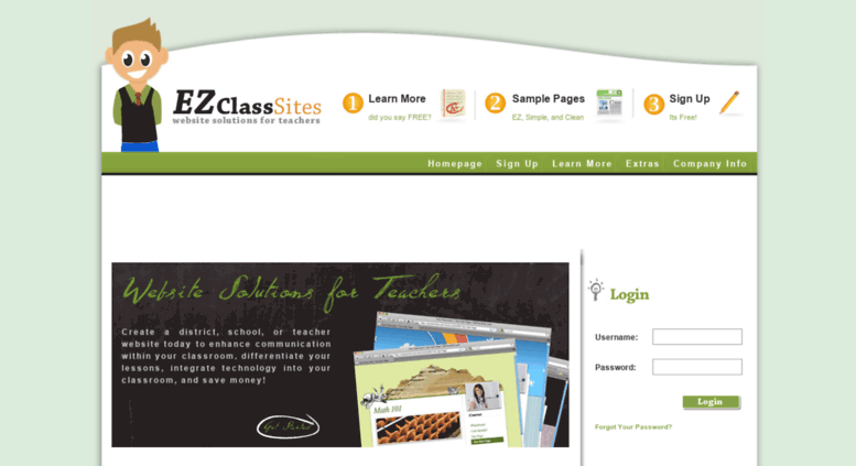 class homepage builder