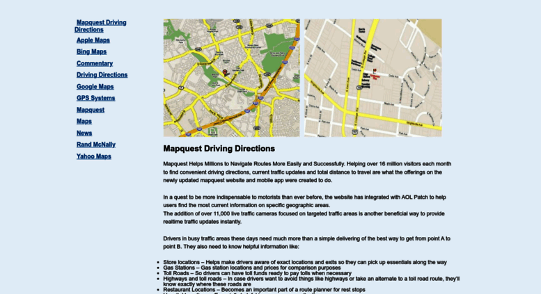 Access Ezdrivingdirectionscom Mapquest Driving Directions