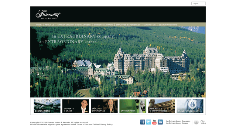 Access Fairmontcareers Fairmont Careers Fairmontcareers Screenshot