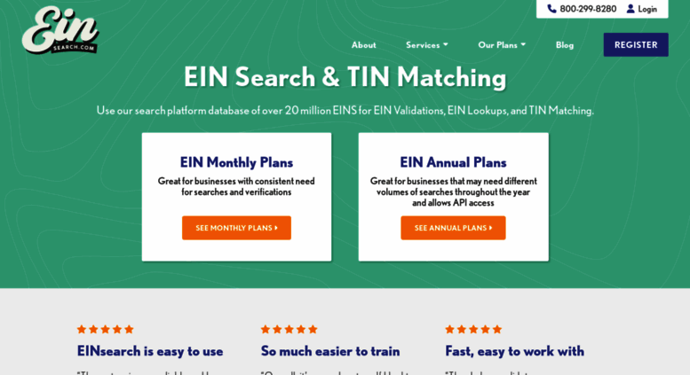 search by federal tax id