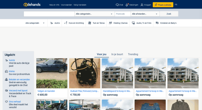 Https //www 2dehands be inloggen