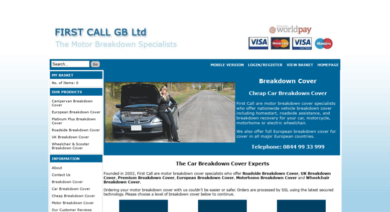 Access firstcallmotorbreakdown co uk Car breakdown cover  cheap  