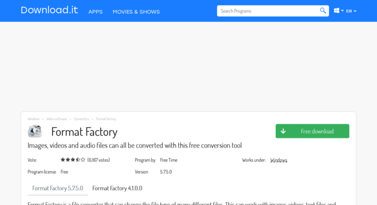 TÉLÉCHARGER FORMAT FACTORY 4.1.0.0