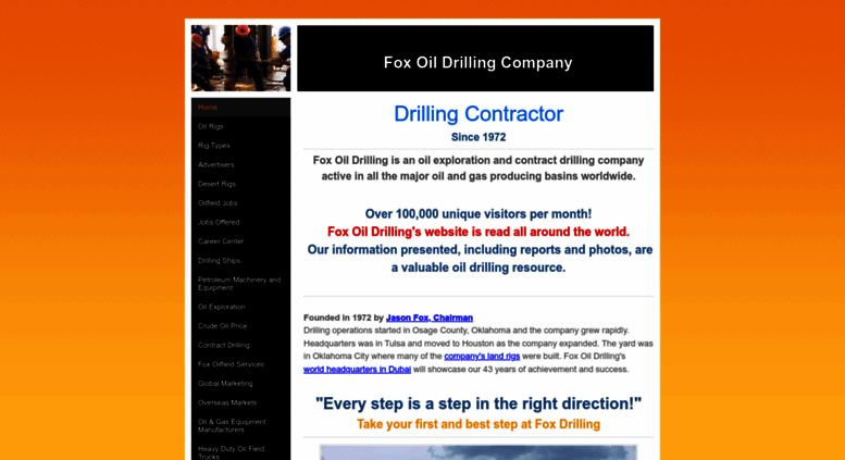 Access Foxoildrilling Com Fox Oil Drilling Company Home - 