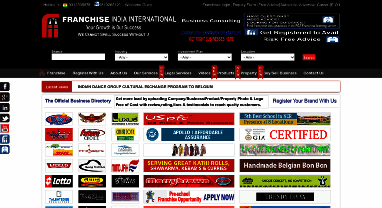 Access franchiseindiaint.com. Welcome To Franchise India International
