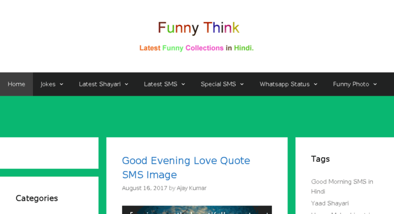 Access Funnythink Com Read Latest Funny Sms Jokes Shayari In