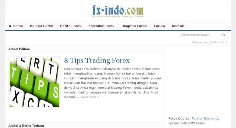 Access Fx Indo Com Fx Indo Portal Trading Forex Indonesia - 