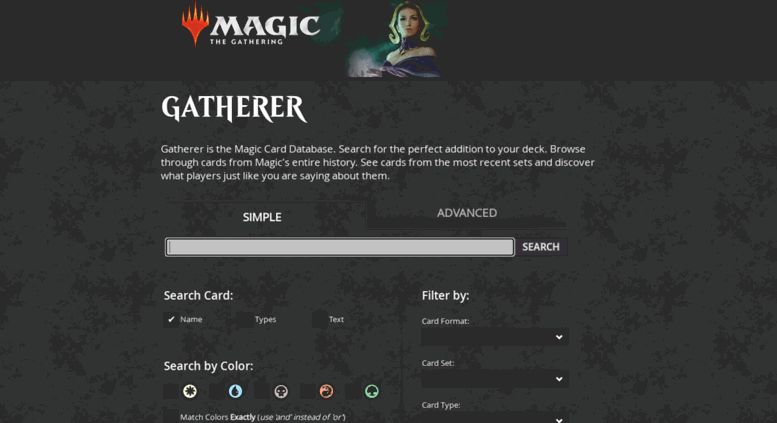 Access gatherer.wizards.com. Gatherer - Magic: The Gathering