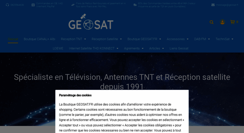 Access Geosat Fr Geosat Antennes Reception Satellite Et Tnt Canal Loewe Tv Technisat