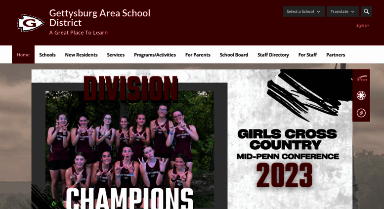 Access gettysburg.k12.pa.us. Gettysburg Area School District / Homepage