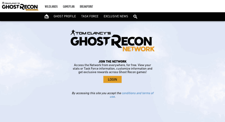 Access Ghostreconnetwork ubi Login Ghost Recon Network Ubisoft