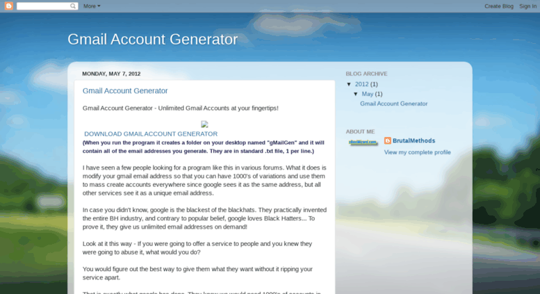 gmail account generator with password