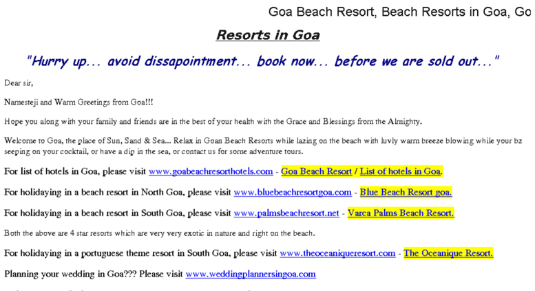 Access Goabeachresortcom Goa Beach Resort Goa Beach