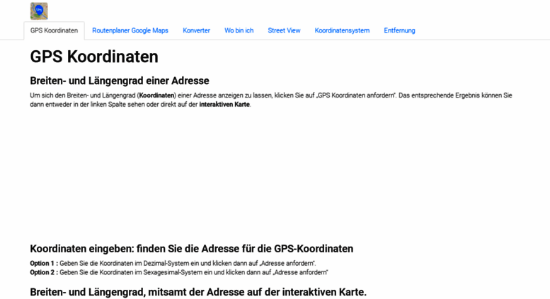 Access Gpskoordinaten De Gps Koordinaten Breiten Und Langengrad