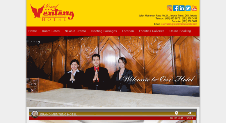Access Grandmentenghotel Com Grand Menteng Hotel Hotel Nyaman Di