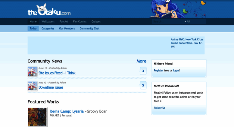 Greetings Theotaku Com Screenshot Greetings Theotaku Com Screenshot