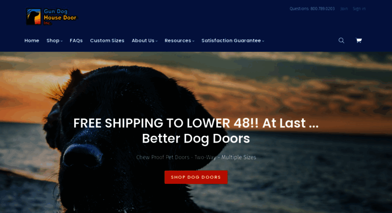 Access Gundoghousedoor Com Gun Dog House Door Better Dog Doors