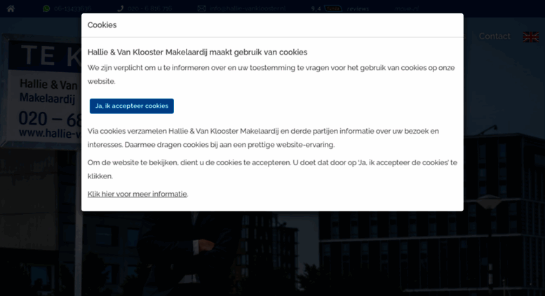 access hallie-vanklooster.nl. hallie & van klooster makelaardij