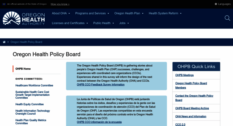 Access Health.oregon.gov. Oregon Health Authority : Oregon Health ...