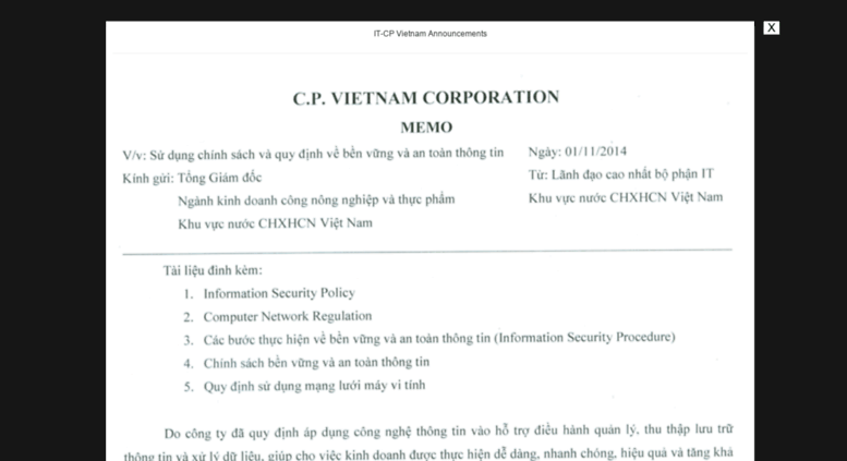 Access Helpdesk Cp Com Vn It Center Cp Vietnam