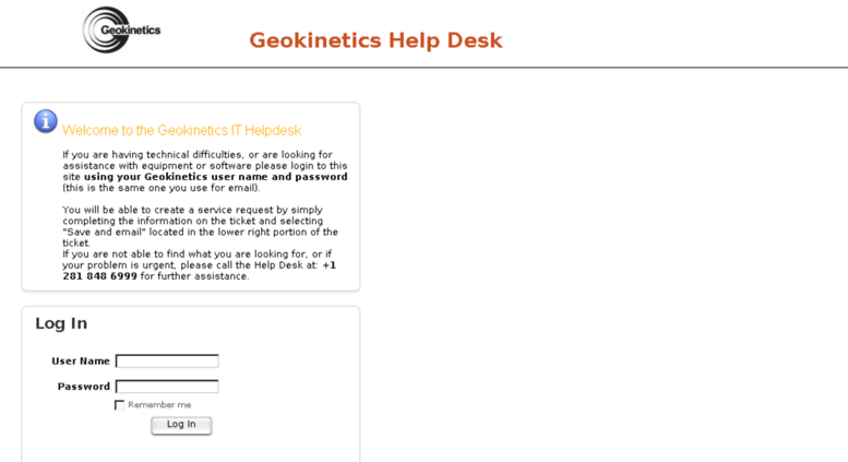 Access Helpdesk Geokinetics Com Geokinetics Help Desk