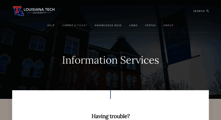 Access Helpdesk Latech Edu Louisiana Tech University Home