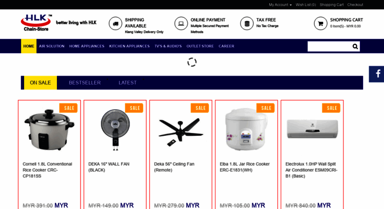 Access Hlkonline My Hlk Electrical Appliance Online Store