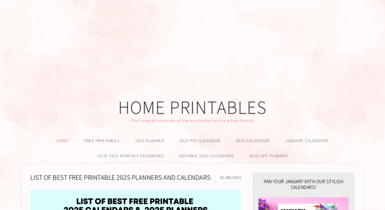 Access homeprintables.com. Home Printables – The home of free pretty ...
